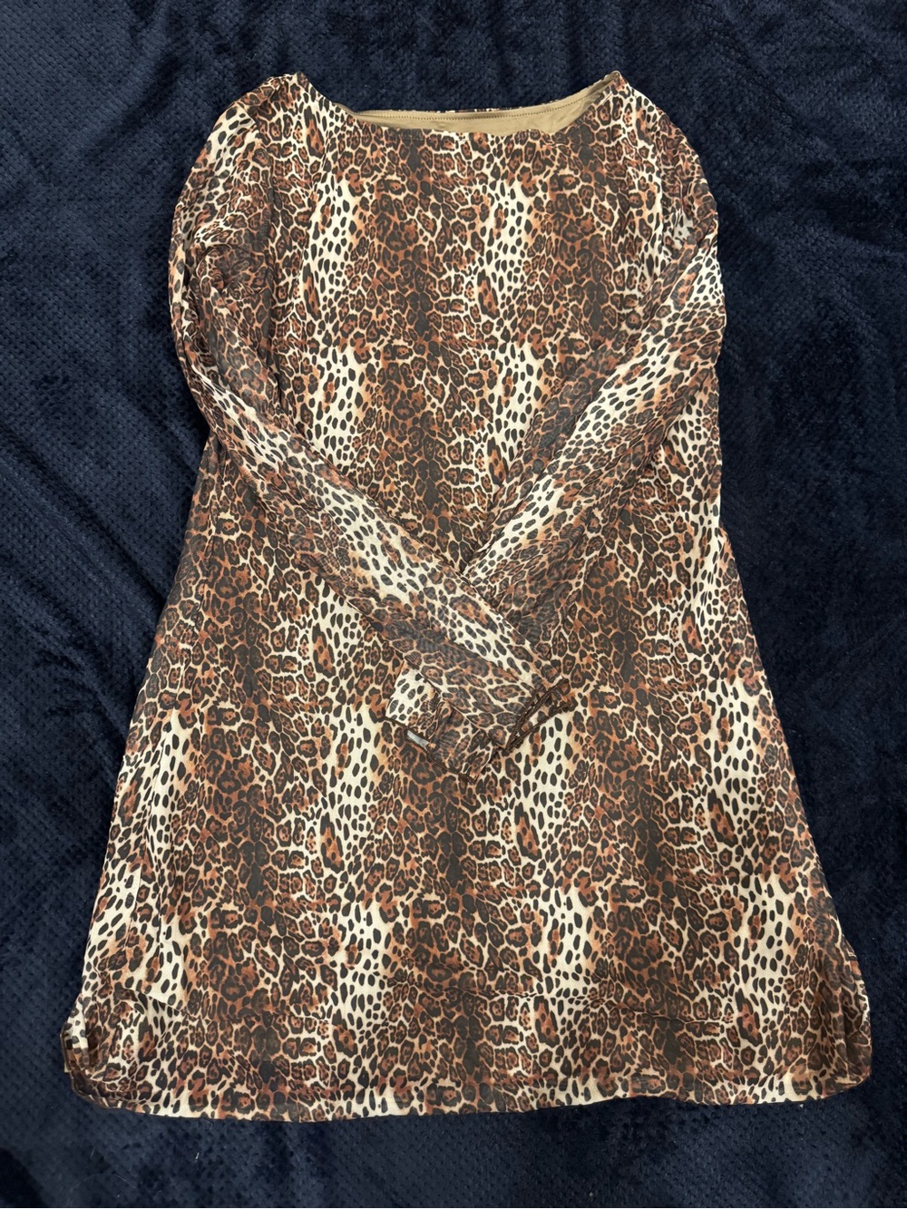 Leopard Print Long Sleeve - Brown
